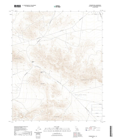 United States Geological Survey Stoddard Well, CA (2021, 24000-Scale) digital map