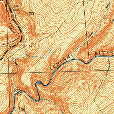 United States Geological Survey Stoddartsville, PA (1943, 62500-Scale) digital map