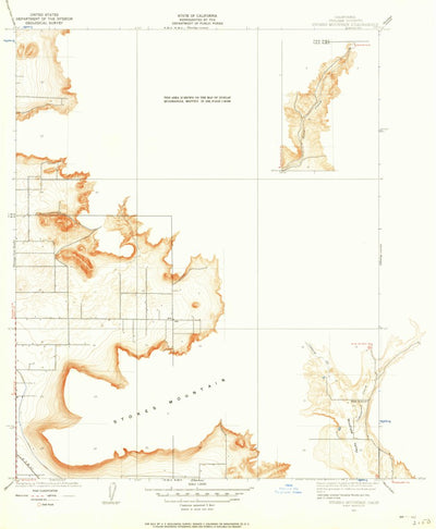 United States Geological Survey Stokes Mountain, CA (1921, 24000-Scale) digital map