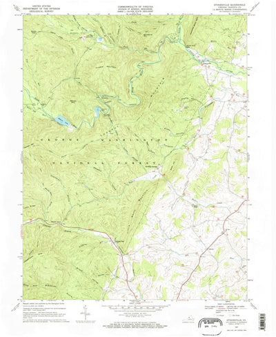 United States Geological Survey Stokesville, VA (1967, 24000-Scale) digital map