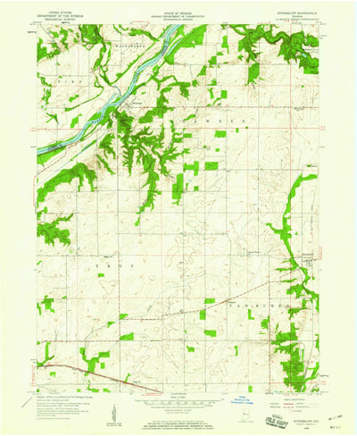 United States Geological Survey Stone Bluff, IN (1958, 24000-Scale) digital map