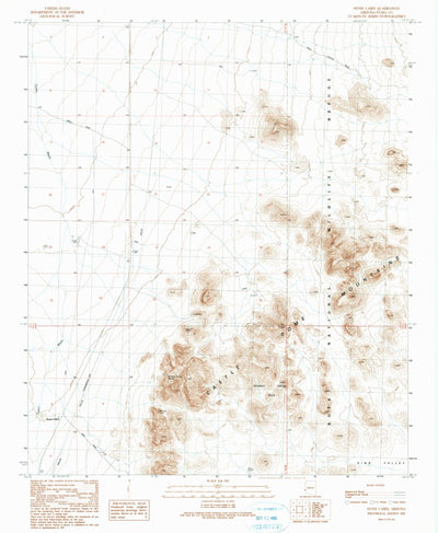 United States Geological Survey Stone Cabin, AZ (1990, 24000-Scale) digital map