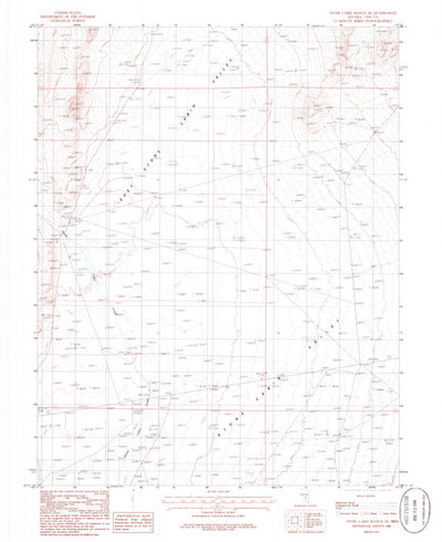 United States Geological Survey Stone Cabin Ranch NE, NV (1986, 24000-Scale) digital map