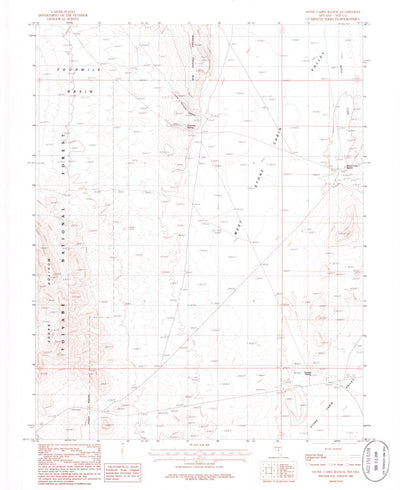 United States Geological Survey Stone Cabin Ranch, NV (1986, 24000-Scale) digital map