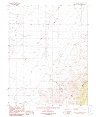 United States Geological Survey Stone Cabin Ranch SE, NV (1986, 24000-Scale) digital map