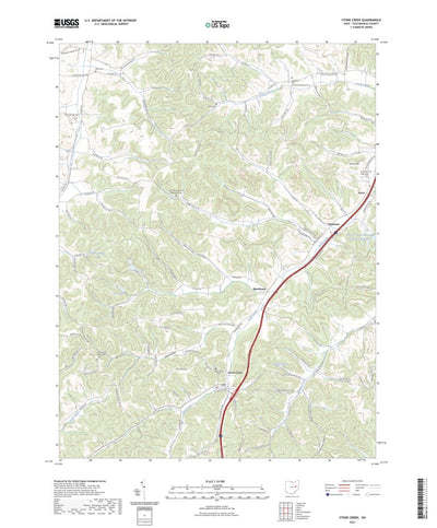 United States Geological Survey Stone Creek, OH (2023, 24000-Scale) digital map