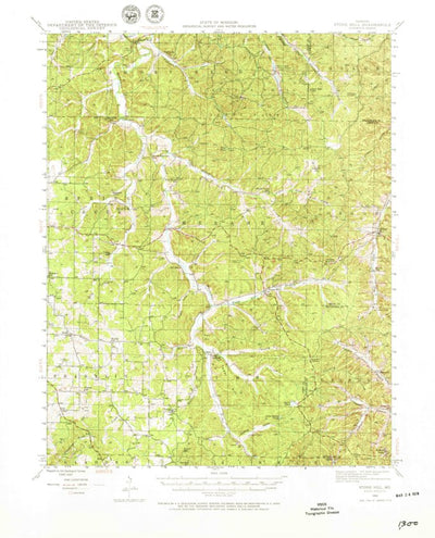 United States Geological Survey Stone Hill, MO (1941, 62500-Scale) digital map