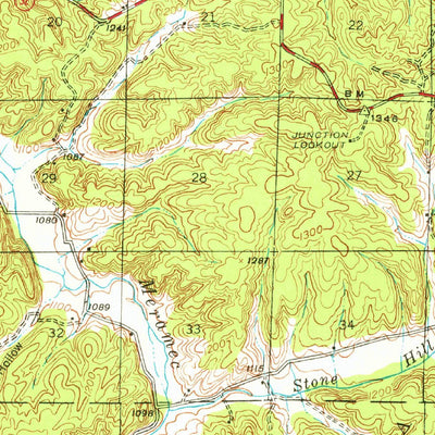 United States Geological Survey Stone Hill, MO (1941, 62500-Scale) digital map