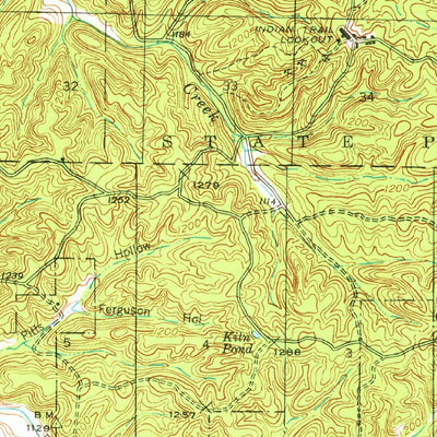 United States Geological Survey Stone Hill, MO (1941, 62500-Scale) digital map