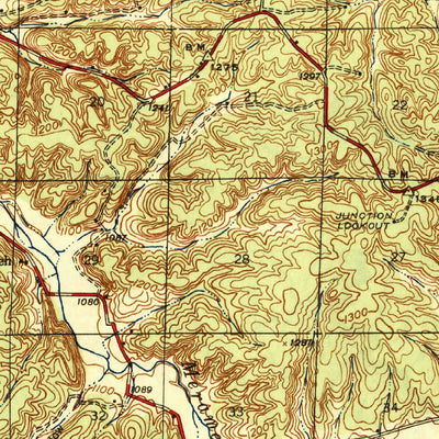 United States Geological Survey Stone Hill, MO (1945, 62500-Scale) digital map