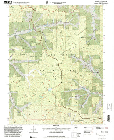 United States Geological Survey Stone Hill, MO (1999, 24000-Scale) digital map