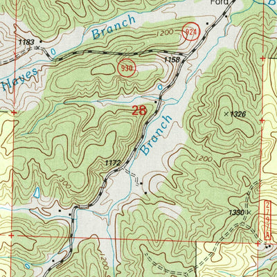 United States Geological Survey Stone Hill, MO (1999, 24000-Scale) digital map