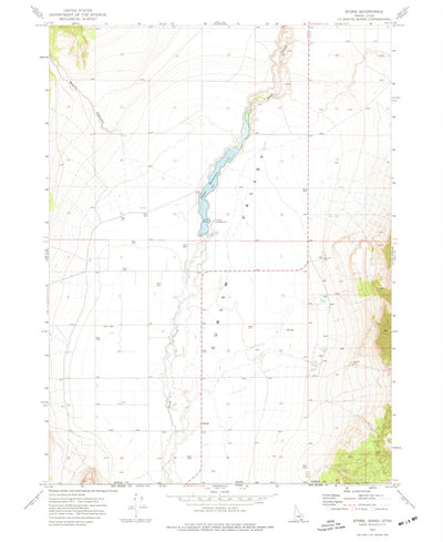 United States Geological Survey Stone, ID-UT (1973, 24000-Scale) digital map
