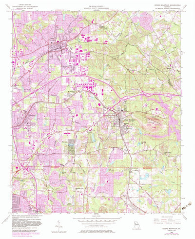 United States Geological Survey Stone Mountain, GA (1956, 24000-Scale) digital map