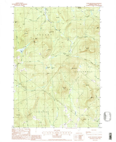 United States Geological Survey Stone Mountain, VT (1988, 24000-Scale) digital map