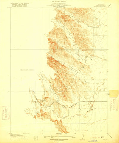 United States Geological Survey Stone Valley, CA (1917, 31680-Scale) digital map