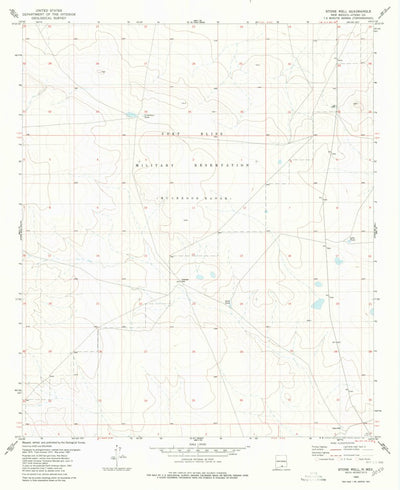 United States Geological Survey Stone Well, NM (1980, 24000-Scale) digital map