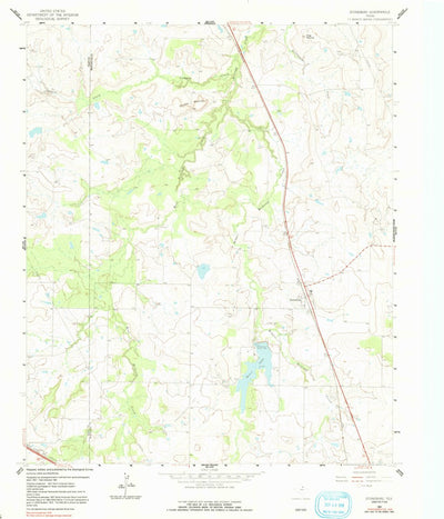 United States Geological Survey Stoneburg, TX (1961, 24000-Scale) digital map