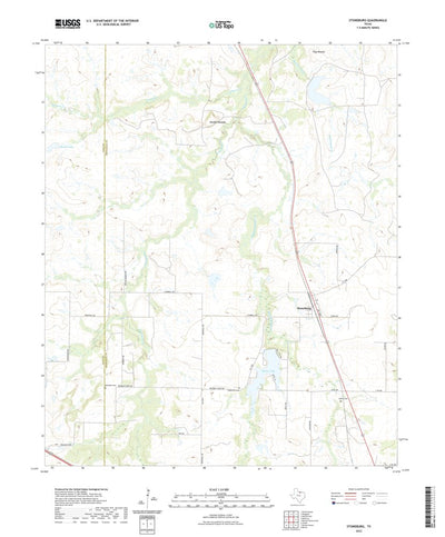 United States Geological Survey Stoneburg, TX (2022, 24000-Scale) digital map