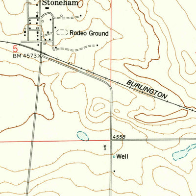 United States Geological Survey Stoneham, CO (1977, 24000-Scale) digital map