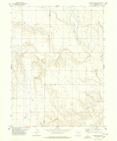 United States Geological Survey Stoneham NE, CO (1977, 24000-Scale) digital map