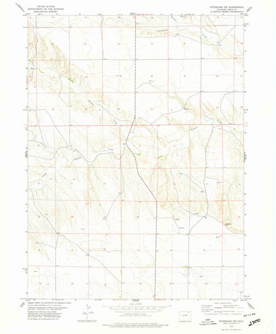 United States Geological Survey Stoneham NW, CO (1978, 24000-Scale) digital map
