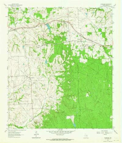 United States Geological Survey Stoneham, TX (1961, 24000-Scale) digital map