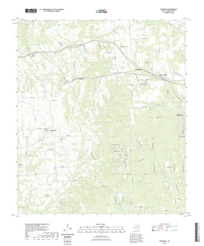 United States Geological Survey Stoneham, TX (2022, 24000-Scale) digital map