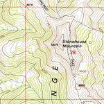 United States Geological Survey Stonehouse Mountain, MT (1997, 24000-Scale) digital map