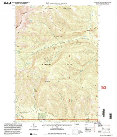 United States Geological Survey Stonehouse Mountain, MT (2001, 24000-Scale) digital map