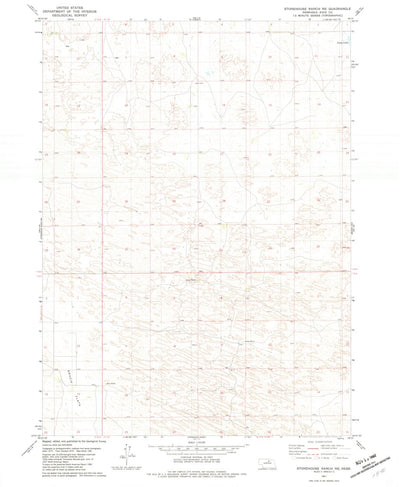 United States Geological Survey Stonehouse Ranch NE, NE (1981, 24000-Scale) digital map
