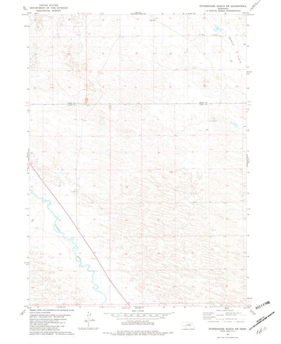 United States Geological Survey Stonehouse Ranch SW, NE (1981, 24000-Scale) digital map