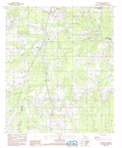United States Geological Survey Stonewall, LA (1982, 24000-Scale) digital map