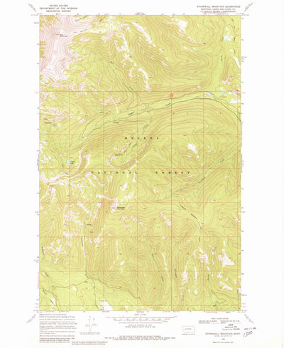 United States Geological Survey Stonewall Mountain, MT (1968, 24000-Scale) digital map