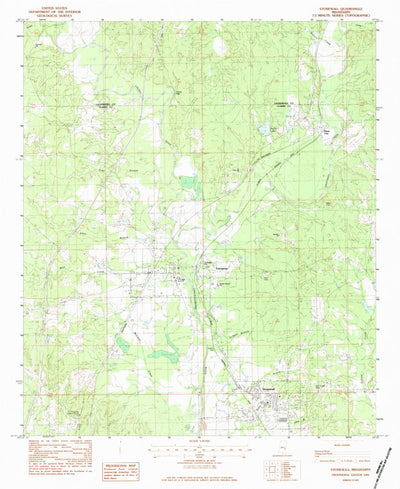 United States Geological Survey Stonewall, MS (1983, 24000-Scale) digital map