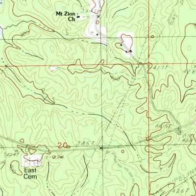 United States Geological Survey Stonewall, MS (1983, 24000-Scale) digital map