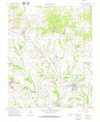 United States Geological Survey Stonewall, OK (1957, 24000-Scale) digital map