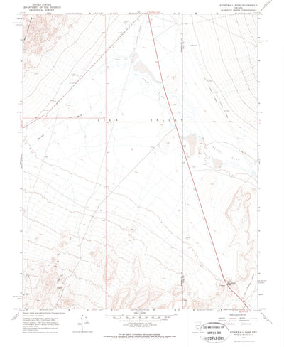 United States Geological Survey Stonewall Pass, NV (1968, 24000-Scale) digital map