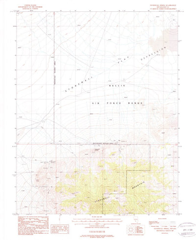 United States Geological Survey Stonewall Spring, NV (1987, 24000-Scale) digital map