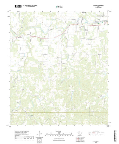 United States Geological Survey Stonewall, TX (2022, 24000-Scale) digital map