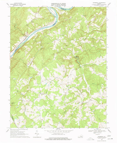 United States Geological Survey Stonewall, VA (1968, 24000-Scale) digital map