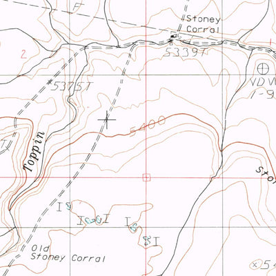 United States Geological Survey Stoney Corral, OR (1982, 24000-Scale) digital map