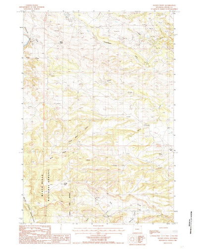 United States Geological Survey Stoney Point, WY (1984, 24000-Scale) digital map