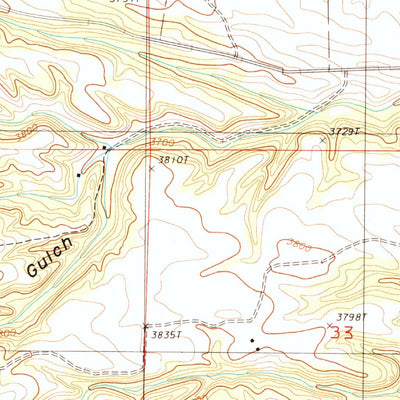 United States Geological Survey Stoney Point, WY (1984, 24000-Scale) digital map