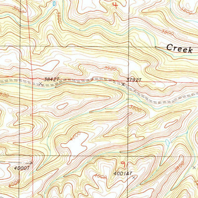 United States Geological Survey Stoney Point, WY (1984, 24000-Scale) digital map