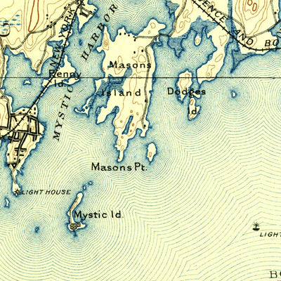 United States Geological Survey Stonington, CT-RI-NY (1889, 62500-Scale) digital map