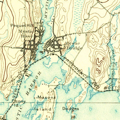 United States Geological Survey Stonington, CT-RI-NY (1893, 62500-Scale) digital map