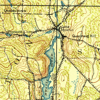 United States Geological Survey Stonington, CT-RI-NY (1921, 62500-Scale) digital map
