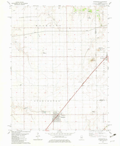 United States Geological Survey Stonington, IL (1982, 24000-Scale) digital map