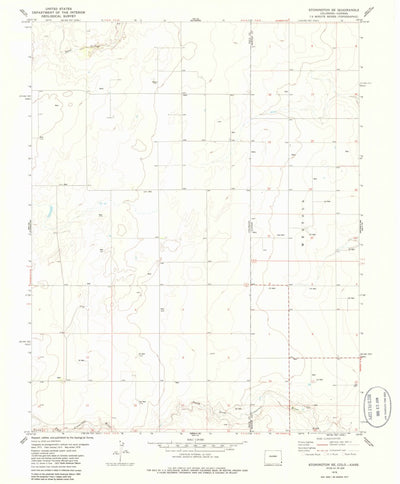 United States Geological Survey Stonington SE, CO-KS (1978, 24000-Scale) digital map